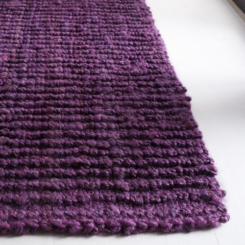 Tapis Fibre Naturelle 122 X 183 Cm Fibre Naturelle Sable Violet