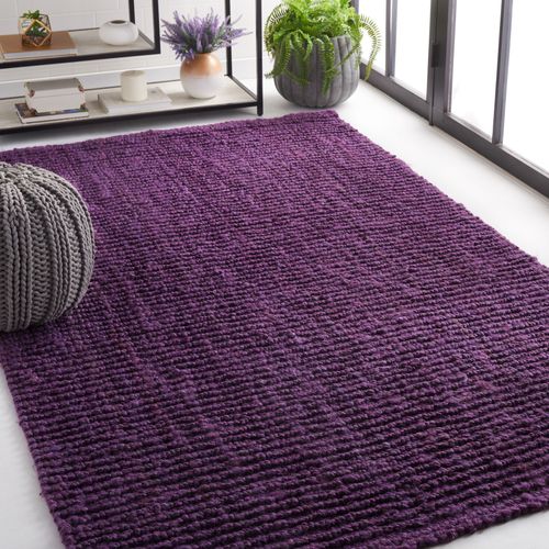 Tapis Fibre Naturelle 152 X 244 Cm Fibre Naturelle Sable Violet