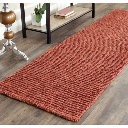 Tapis Fibre Naturelle 76 X 244 Cm Fibre Naturelle Sable Rouille