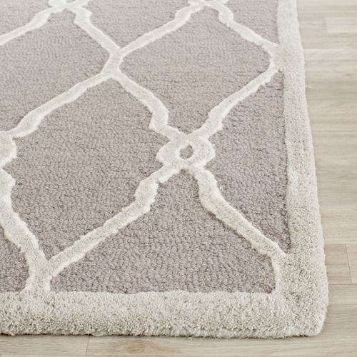 Tapis Cambridge 122 X 183 Cm Moderne Augusta Gris Foncé / Ivoire