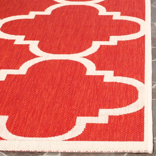 Tapis Cour 122 X 170 Cm Treillis Jojo Rouge