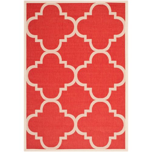 Tapis Cour 122 X 170 Cm Treillis Jojo Rouge