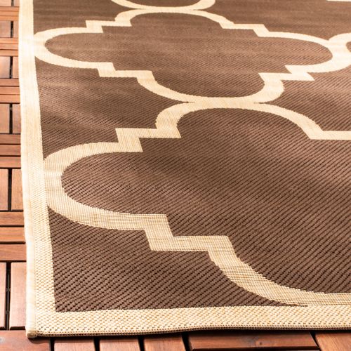 Tapis Cour 122 X 170 Cm Treillis Jojo Marron