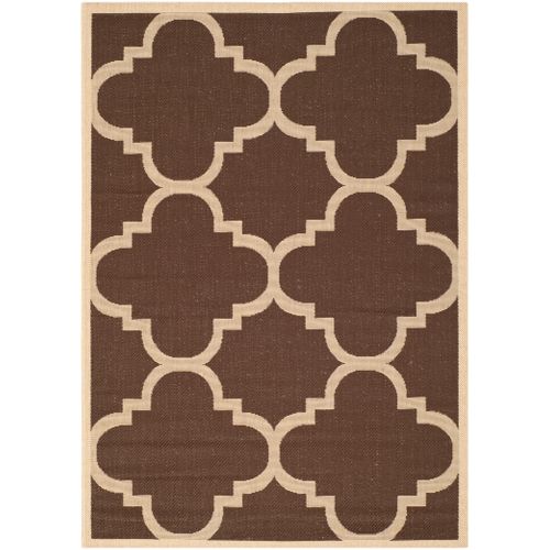 Tapis Cour 122 X 170 Cm Treillis Jojo Marron
