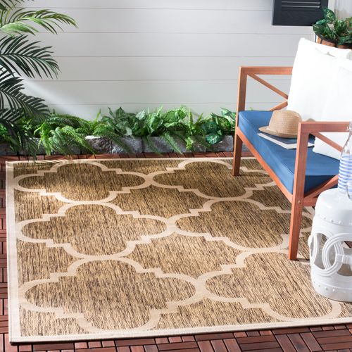 Tapis Cour 201 X 290 Cm Treillis Jojo Marron