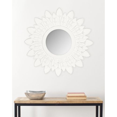 Miroir Sun King Blanc Bois D'ingenierie 76 X 2 X 76 Cm