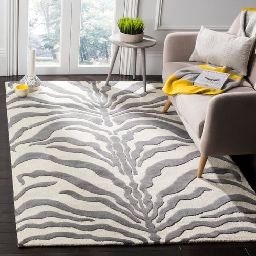 Tapis Cambridge 183 X 274 Cm Zèbre Nahla Gris