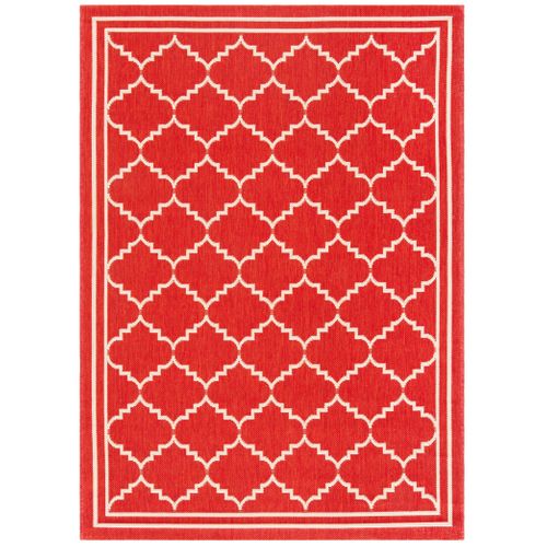 Tapis Cour 201 X 290 Cm Treillis Oriah Rouge
