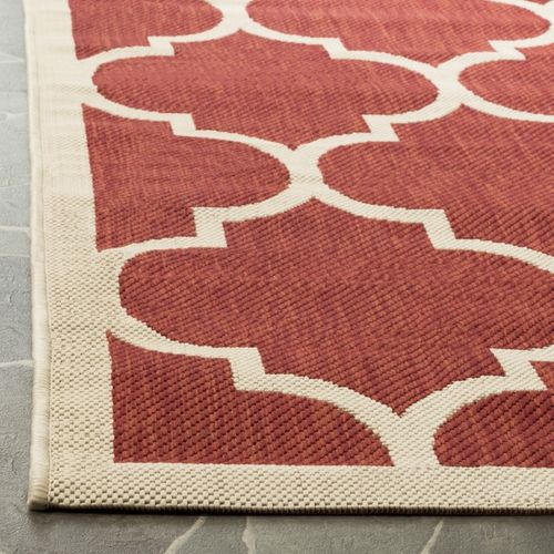 Tapis Cour 160 X 160 Cm Treillis Arista Rouge