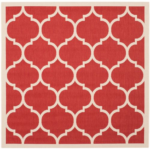 Tapis Cour 160 X 160 Cm Treillis Arista Rouge