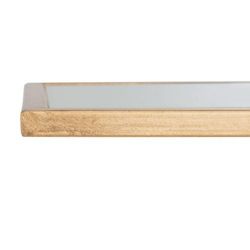 Table D'appoint Frederica Blanc/or Fer/verre 41 X 26 X 53 Cm