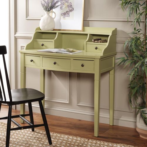 Bureau Thyra Vert Bois De Pin 92 X 49 X 103 Cm