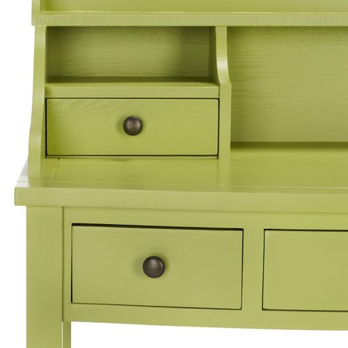 Bureau Thyra Vert Bois De Pin 92 X 49 X 103 Cm