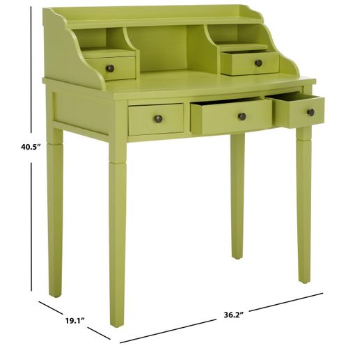 Bureau Thyra Vert Bois De Pin 92 X 49 X 103 Cm