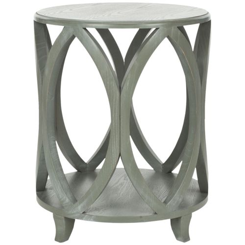 Table D'appoint Edra Gris Bois D'orme 50 X 50 X 62 Cm