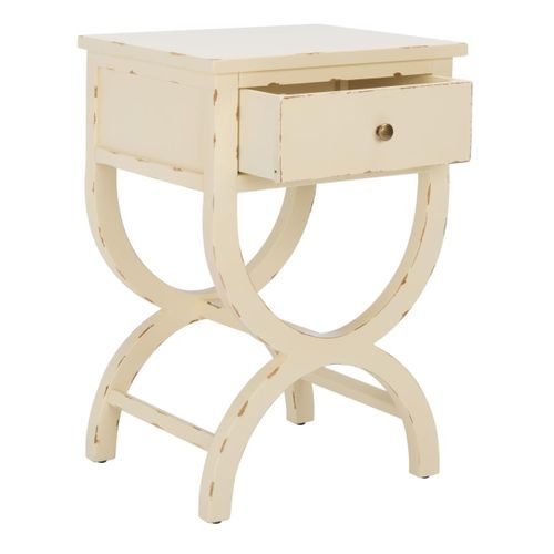 Table D'appoint Orma Blanc Peuplier 46 X 38 X 68 Cm