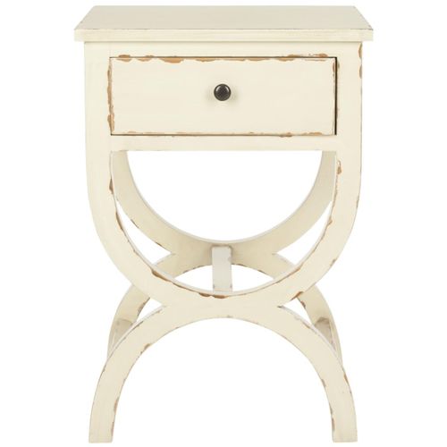 Table D'appoint Orma Blanc Peuplier 46 X 38 X 68 Cm