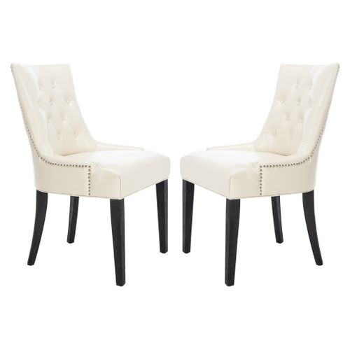 Chaises De Salle à Manger Saundra Lot De 2 Blanc Bois De Bouleau