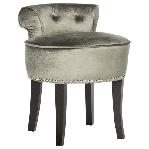 Tabourets De Coiffeuse Mariann Gris Bois De Bouleau 45 X 48 X 58 Cm