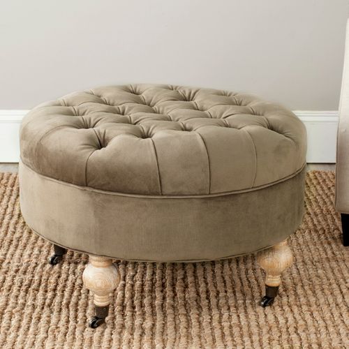 Pouf Carolee Vert Bois De Bouleau 69 X 69 X 47 Cm