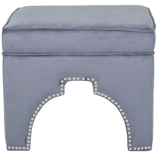 Pouf Thomasina Gris Contreplaque 54 X 54 X 45 Cm