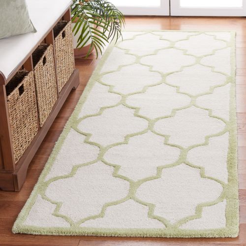 Tapis Cambridge 76 X 244 Cm Treillis Sky Vert