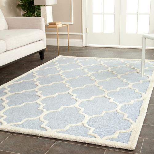 Tapis Cambridge 183 X 274 Cm Treillis Sky Bleu