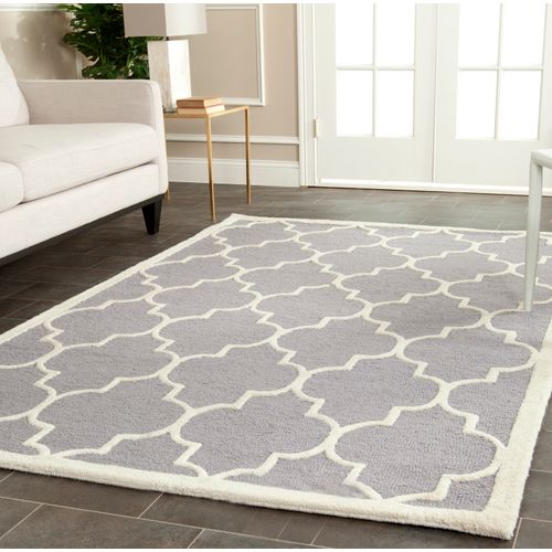 Tapis Cambridge 122 X 183 Cm Treillis Sky Gris