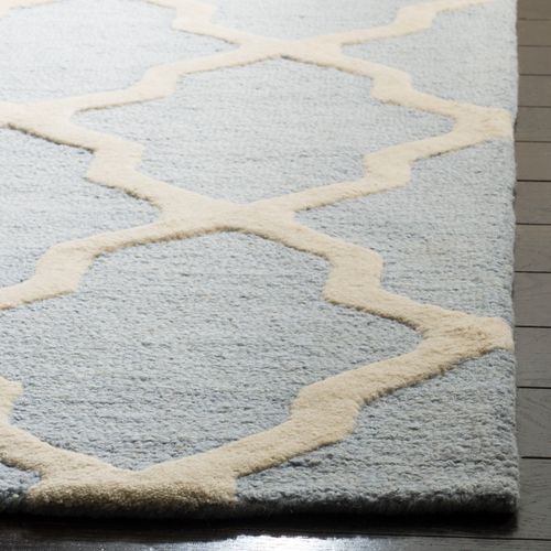 Tapis Cambridge 183 X 274 Cm Treillis Ava Bleu