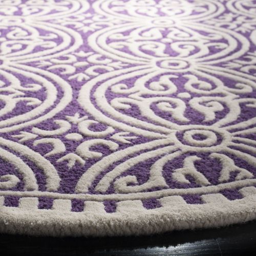 Tapis Cambridge 61 X 91 Cm Médaillon Roby Bleu / Neutre