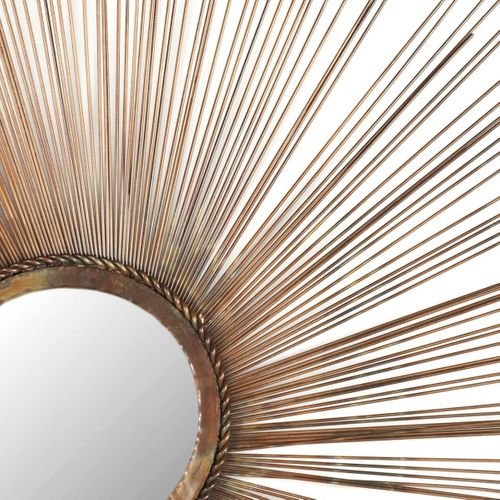 Miroir Orene Or Fer/verre/bois 104 X 2 X 104 Cm