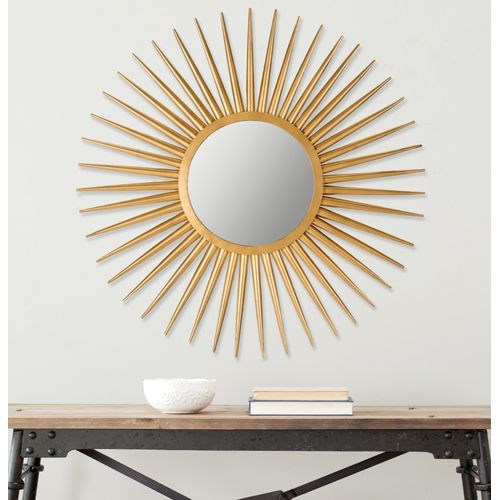 Miroir Kathaleen Or Fer/verre 91 X 3 X 91 Cm