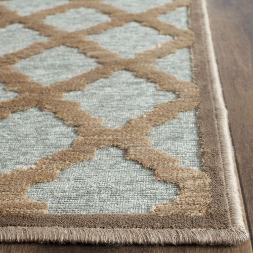 Tapis Paradis 66 X 244 Cm De Transition Anguilla Marron