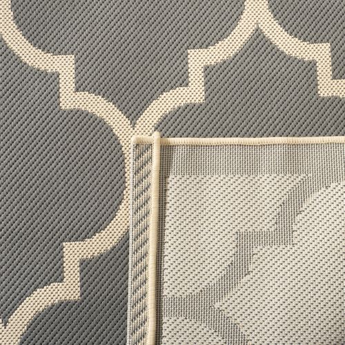 Tapis Cour 79 X 152 Cm Treillis Arista Gris