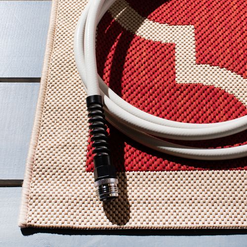 Tapis Cour 79 X 152 Cm Treillis Arista Rouge