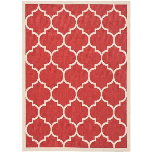 Tapis Cour 122 X 170 Cm Treillis Arista Rouge
