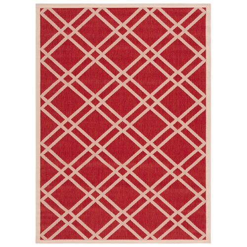Tapis Cour 122 X 170 Cm Treillis Thalia Rouge