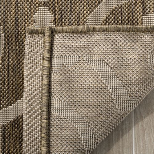 Tapis Cour 79 X 152 Cm Treillis Mykonos Marron