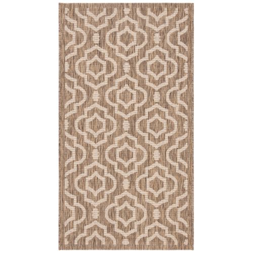 Tapis Cour 79 X 152 Cm Treillis Mykonos Marron