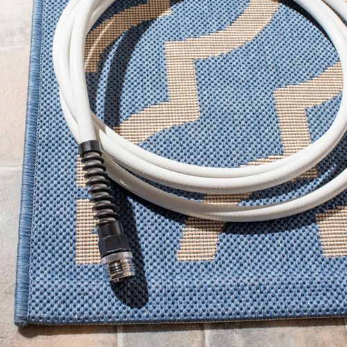 Tapis Cour 122 X 170 Cm Treillis Mykonos Bleu