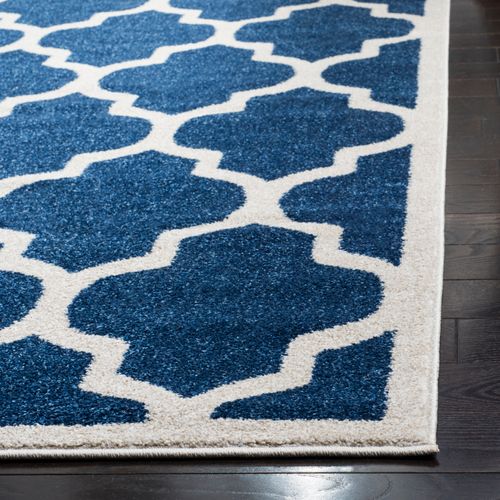 Tapis Amherst 200 X 300 Cm Treillis Derby Bleu