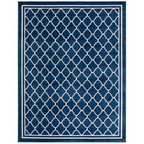 Tapis Amherst 236 X 305 Cm Treillis Marocain Aldona Bleu
