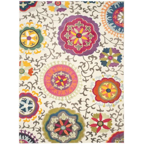 Tapis Monaco 274 X 366 Cm Bohème Chic Manteca Ivoire / Multi
