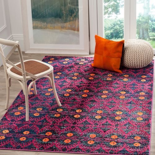 Tapis Monaco 122 X 170 Cm Bohème Chic Greta Rose