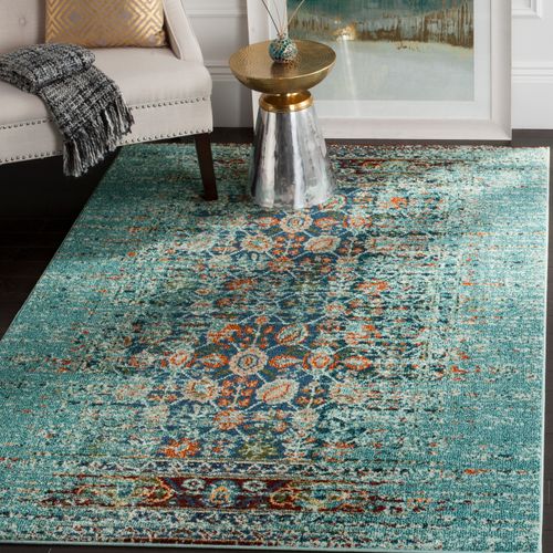 Tapis Monaco 122 X 170 Cm Bohème Chic Almeria Bleu