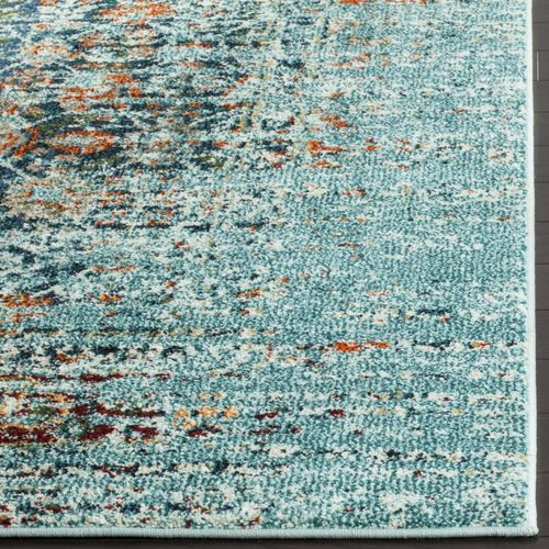 Tapis Monaco 122 X 170 Cm Bohème Chic Almeria Bleu