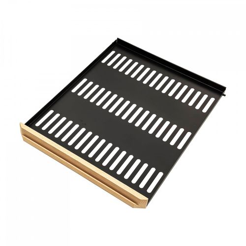 Flatshel200 Étagère Métallique Plate Fronton Bois Pour Lecepage  Agcs200vn2z2d