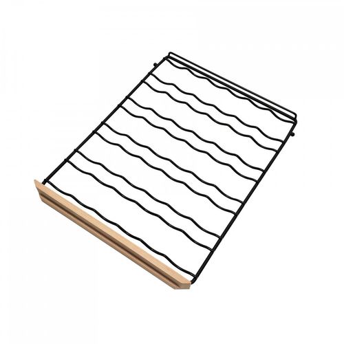 Wireshel200 Etagère En Fil Ondulé Fronton Bois Pour Lecepage Agcs200vn2z2d