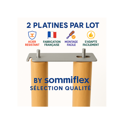Platines De Liaison Attache, Assemblage, Jonction Pour Sommier Fabriquées En France