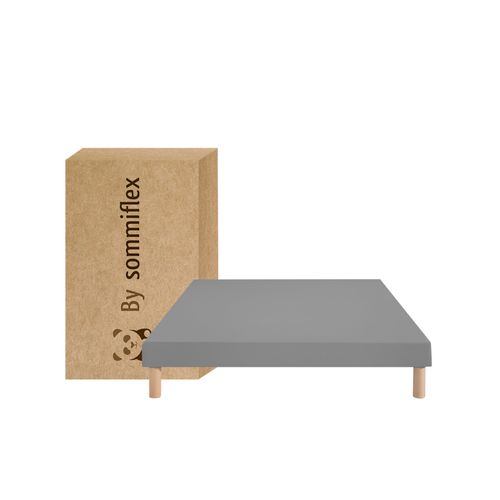 Lot De 2 Sommiers Tapissiers Gris 70x190 – Ensemble 140x190 – Fabrication Française Artisanale